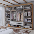Guarda-Roupa Casal Aurora 8 Portas 4 Gavetas