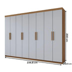 Guarda-Roupa Casal Aurora 8 Portas 4 Gavetas