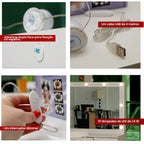 Penteadeira Camarim 7 Gavetas com Espelho e Kit LED Profissional - 100% MDF Branco [Iluminação 3 Tons]